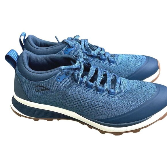 L.L.Bean Mens Blue Mesh Trail Sneakers With Rubber Soles Size 9 - Picture 4 of 5